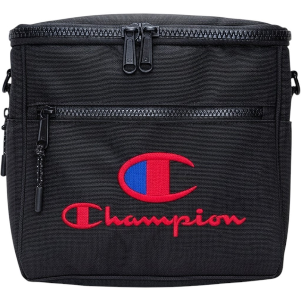 Champion Insulated Lunch Bag Black Red Blue Script Logo CS2-3024 Unisex New